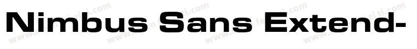 Nimbus Sans Extend字体转换